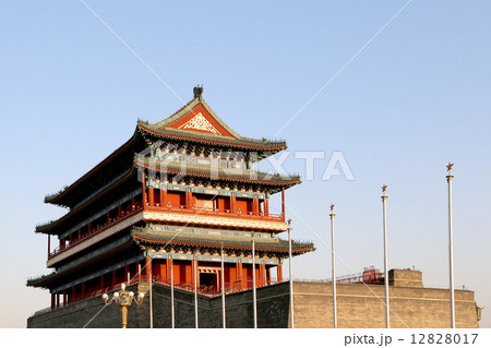 Zhengyangmen Gate (Qianmen). Tiananmen Square in Beijing, China 12828017