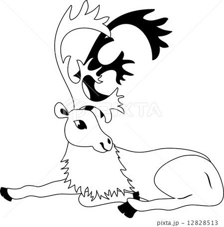 cartoon deer 12828513
