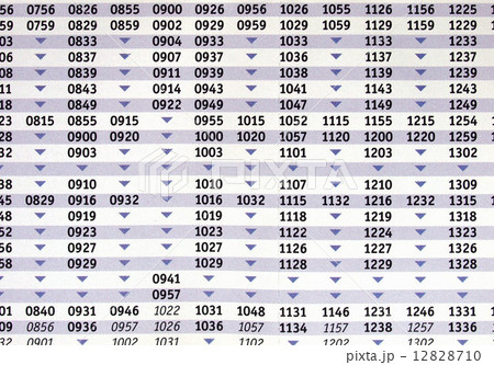 Timetable 12828710