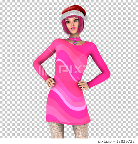 Santa Claus hat woman 12829728