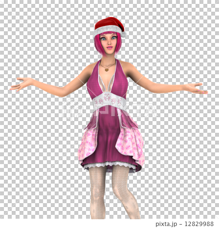 Santa Claus hat woman 12829988