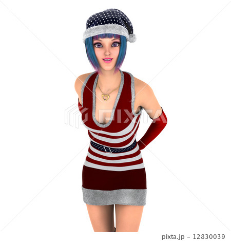 サンタクロース帽子の女性 サンタクロース帽子の女性 12830039