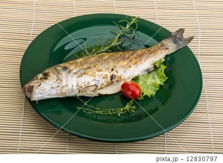 Grilled seabass 12830797