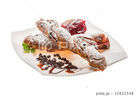 Pastry with jam 12832548