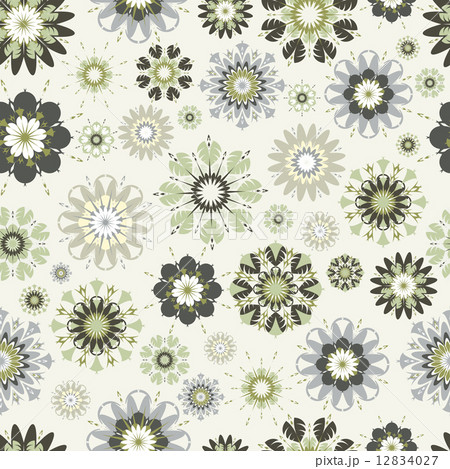 flower seamless vector pattern.  The .eps includes seamless swat 12834027