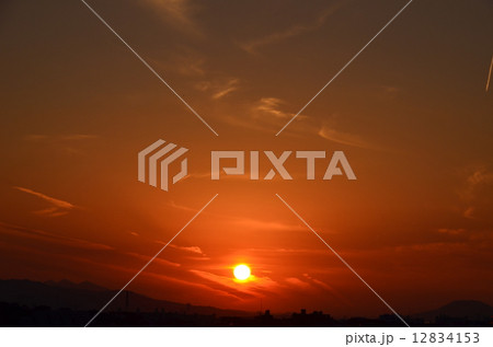 夕陽 夕陽 12834153