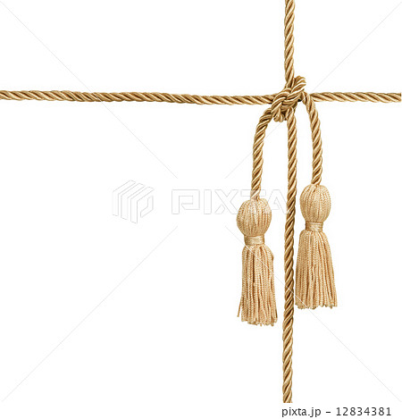 Gold rope with tassel 12834381