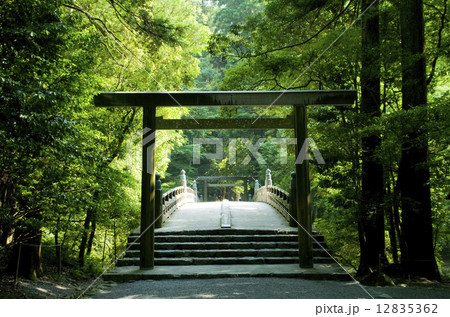 伊勢神宮 内宮 風日祈宮橋　 12835362