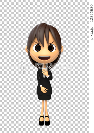 Motivated business woman 12835680