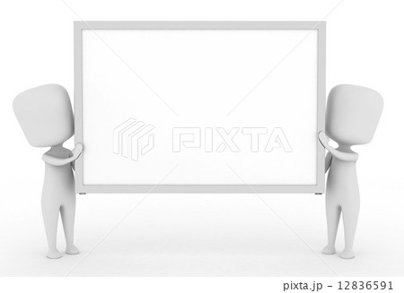 Men Carrying White Board 12836591