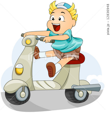 Kid on a Scooter 12836948