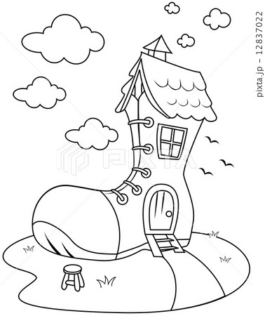 Line Art Shoe House 12837022