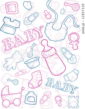 Baby Doodle Background 12837129