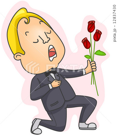 Man Giving Flowers 12837430