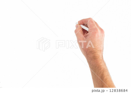 Hand writing with chalk Hand writing with chalk 12838684