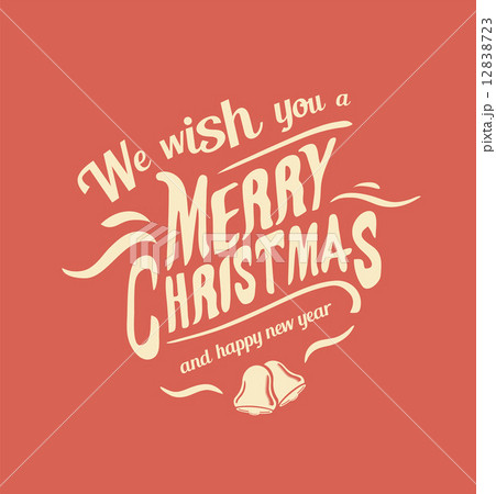 Merry christmas vector with bells 12838723