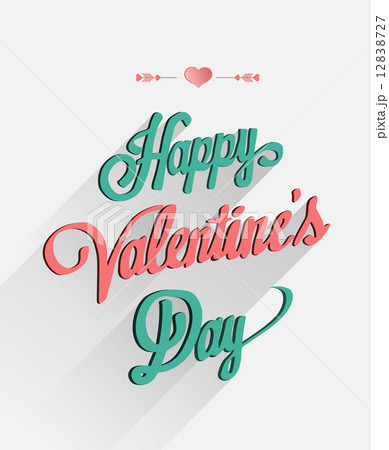 Happy valentines day vector in cursive font 12838727