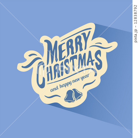 Merry christmas vector with bells 12838792