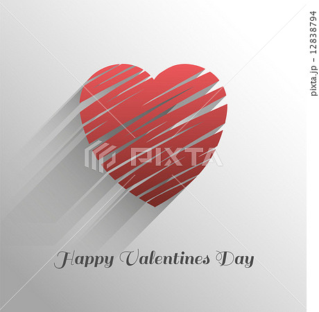 Happy valentines day vector on grey background 12838794