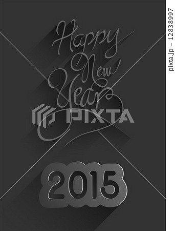 Happy new year design on black 12838997
