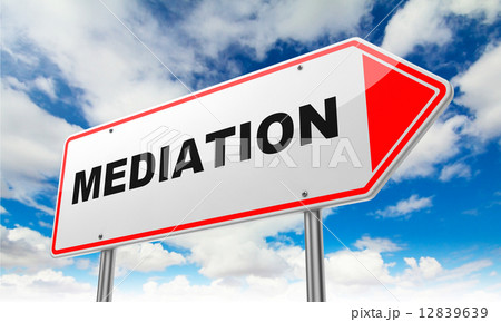 Mediation on Red Road Sign. 12839639
