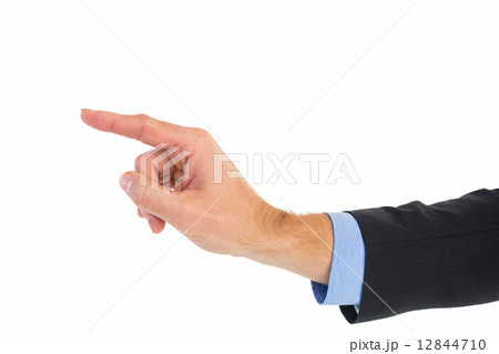 Businessman hand pointing something Businessman hand pointing something 12844710