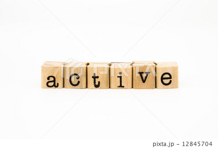 active wording isolate on white background active wording isolate on white background 12845704