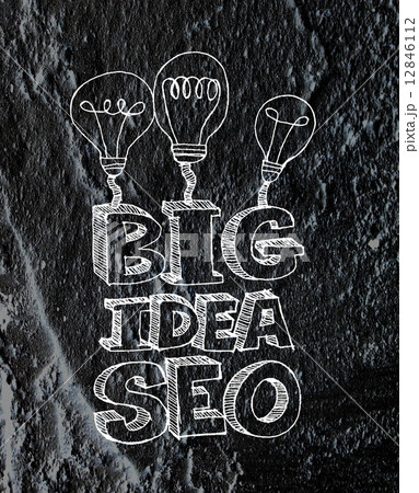 Seo Idea SEO Search Engine Optimization on Cement wall texture 12846112