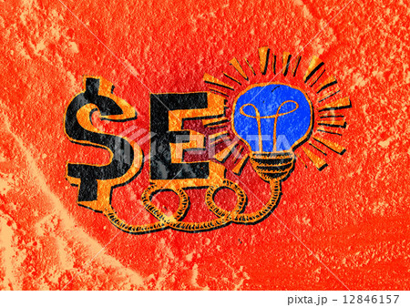 Seo Idea SEO Search Engine Optimization on Cement wall texture Seo Idea SEO Search Engine Optimization on Cement wall texture 12846157