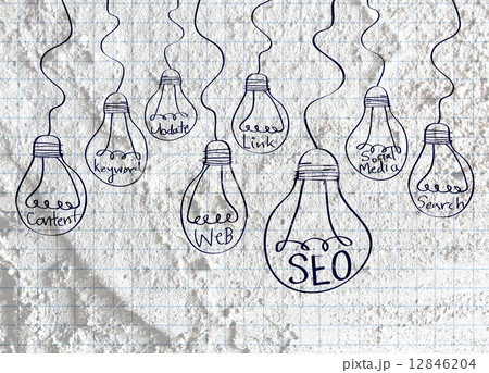 Seo Idea SEO Search Engine Optimization on Cement wall texture b Seo Idea SEO Search Engine Optimization on Cement wall texture b 12846204