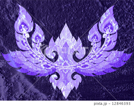 Line Thai art on wall texture background design Line Thai art on wall texture background design 12846393