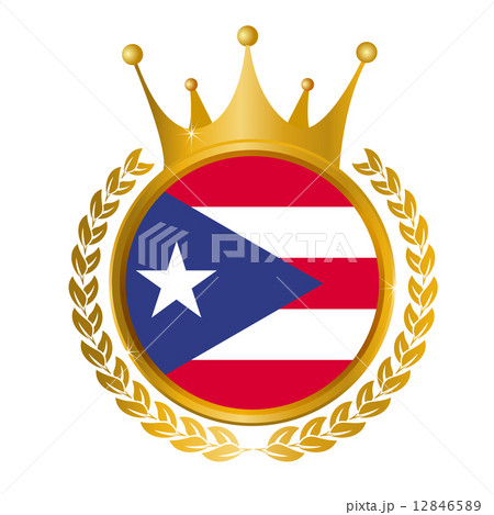 プエルトリコ　国旗　メダル 12846589