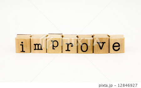improve wording isolate on white background improve wording isolate on white background 12846927