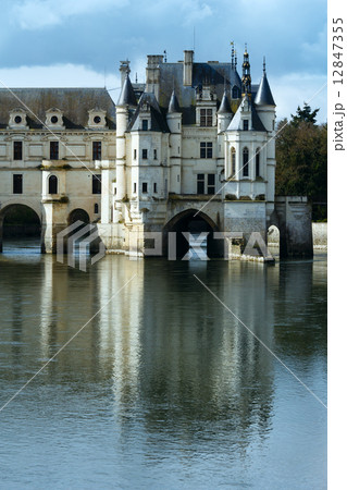 Chateau Chenonceau or Ladies Castle (France). Chateau Chenonceau or Ladies Castle (France). 12847355