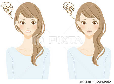 困る女性 12848962