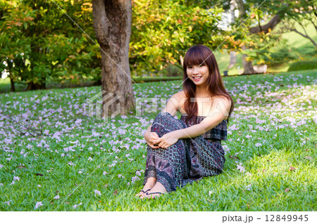 Young Lady Outdoors 12849945