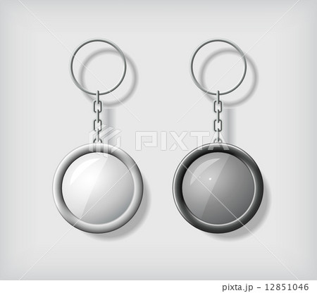 Two key chain pendants mockup 12851046
