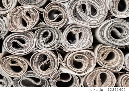 Rolls of newspapers. 12851492