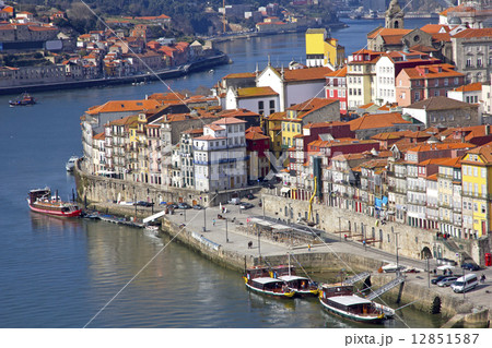Portugal. Porto city. View of Douro river embankment Portugal. Porto city. View of Douro river embankment 12851587
