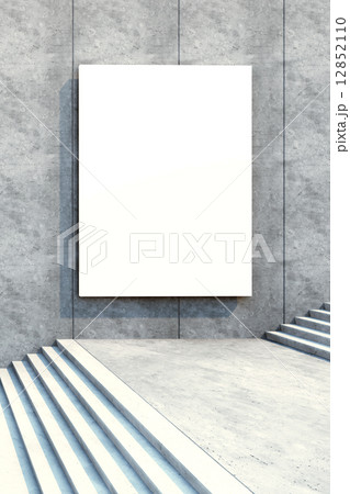 blank billboard on the building 12852110