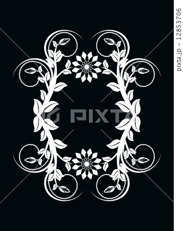 vector illustration of the number zero made with floral ornament vector illustration of the number zero made with floral ornament 12853706