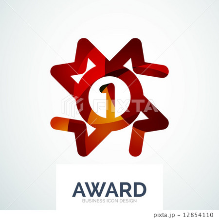 Colorful award business logo 12854110