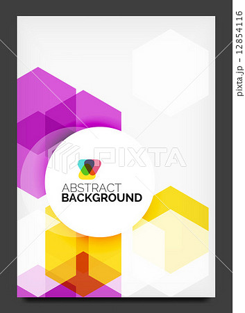 Abstract modern flyer - brochure template 12854116