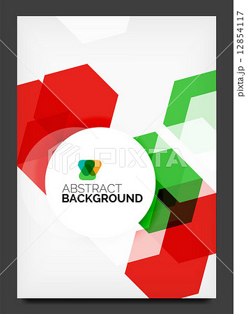 Abstract modern flyer - brochure template 12854117