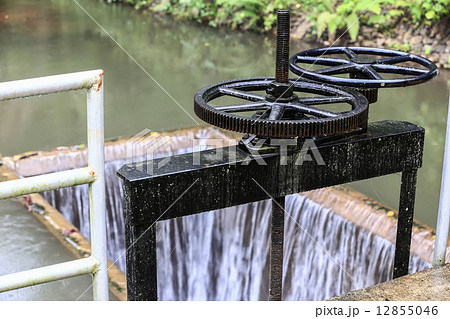 Irrigation Canal and Floodgate valve 12855046
