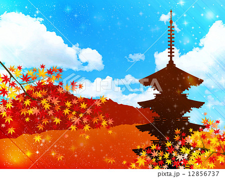 最高紅葉 風景 イラスト すべての動物画像