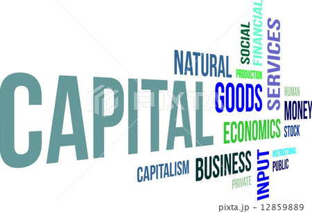 word cloud - capital 12859889