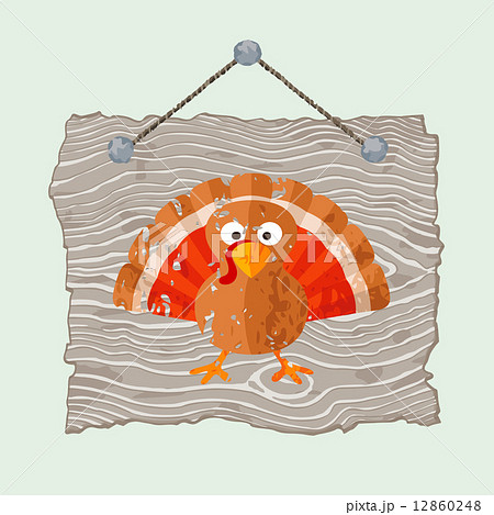 Wooden Sign with Turkey Wooden Sign with Turkey 12860248