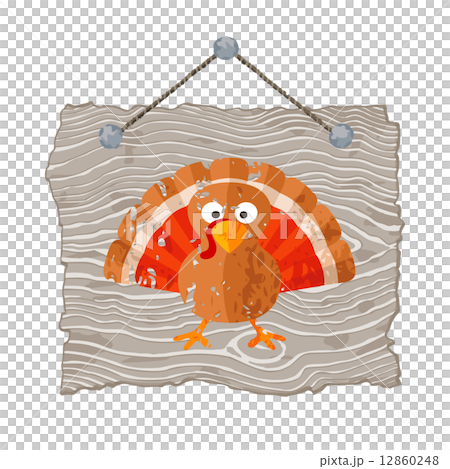 Wooden Sign with Turkey Wooden Sign with Turkey 12860248