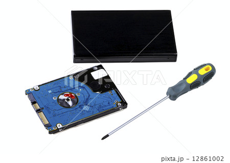 hard disk drive, case and screwdriver 12861002